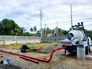 cement mixer with pump