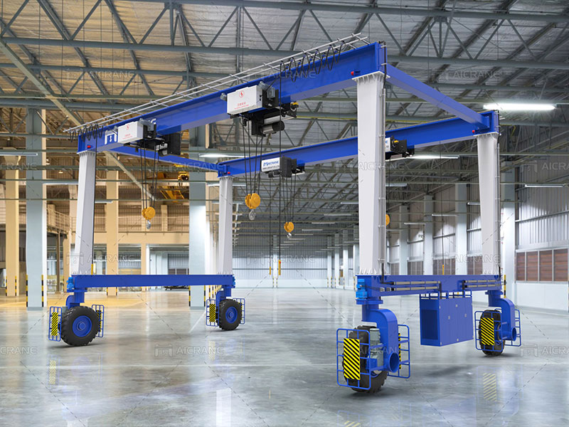 Double Beam Rubber Tyred Gantry Crane