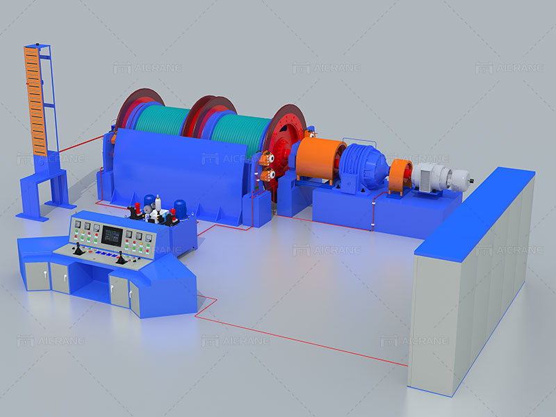 Double Drum Mining Winch