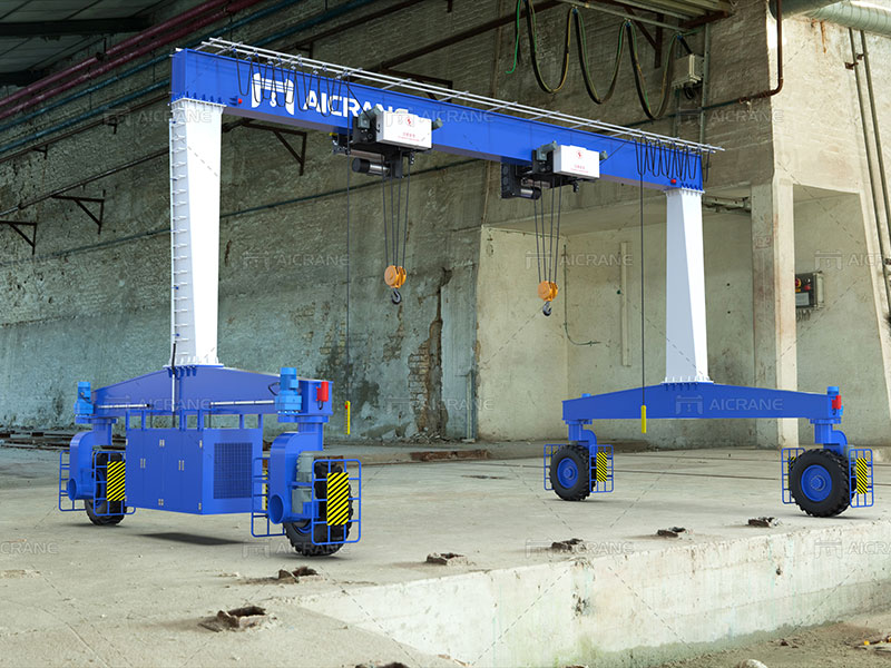 Single Beam Rubber Tired Gantry Crane