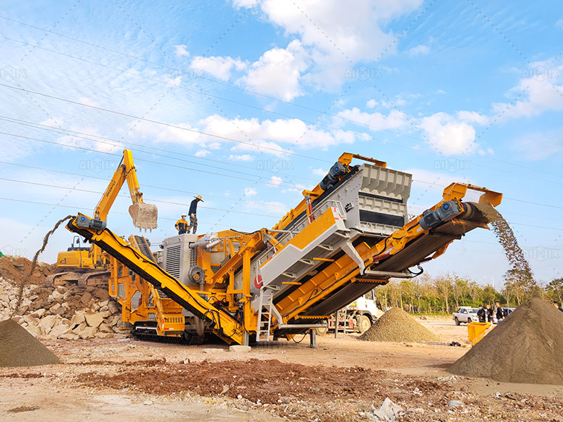 crawl mobile impact crusher