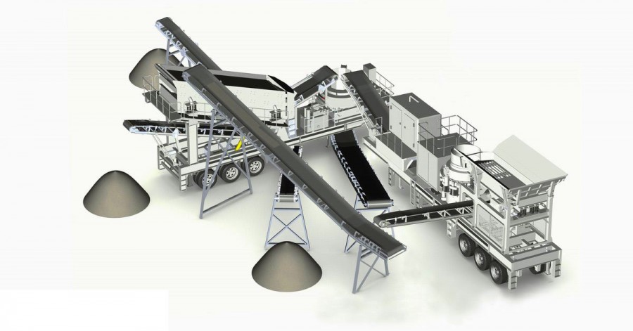 mobile cone crusher sand making production line