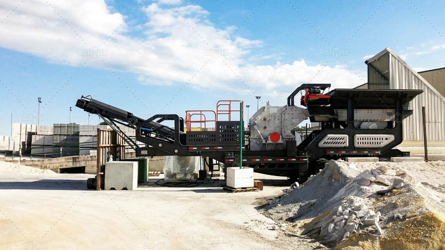 Mobile crusher plants