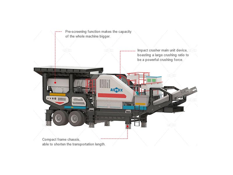 Mobile jaw crusher structure