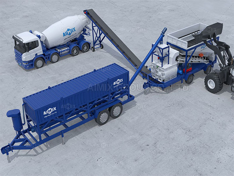 small mobile concrete batch plants