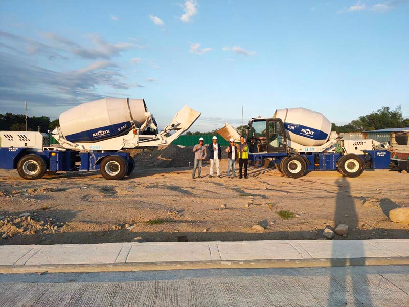 AS-3.5 and AS-5.5 self loader mixer truck in Bataan Philippines