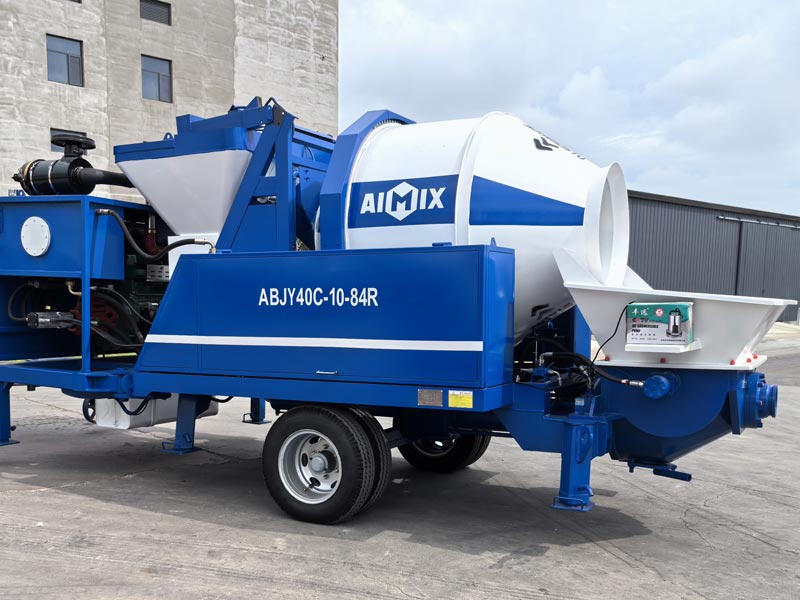 Small Type Concrete Pump with Mixer