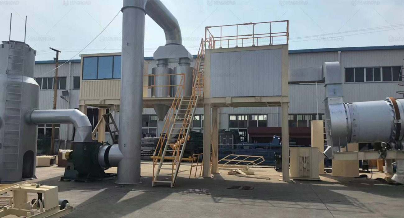 ALQ120 stationary type plant mix asphalt On site in the Malaysia Sabah