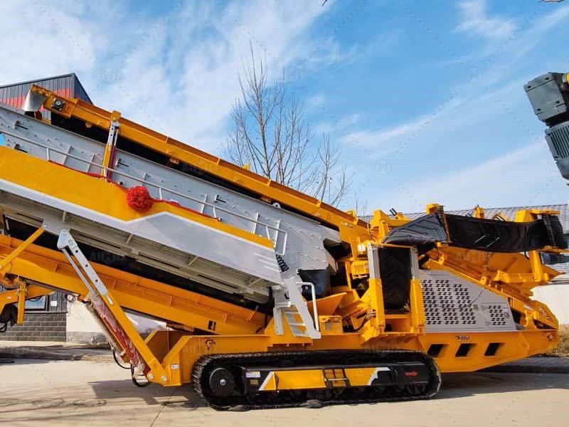 mobile crawler crushing and screening crusher plant