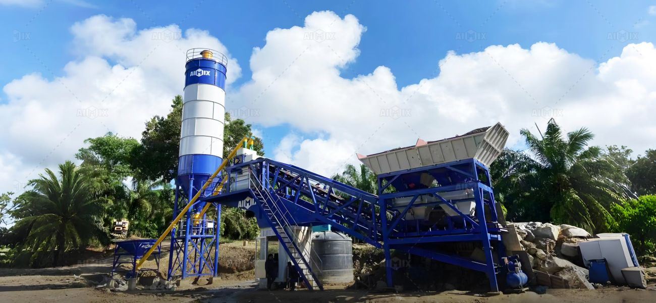 AJY35 mobile concrete plant