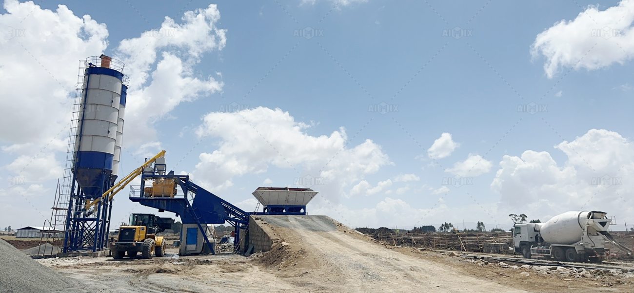 AJY60 mobile batch plant solution